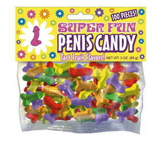 Super Fun Penis Candy 100 Pieces Fruit Flavors 3oz